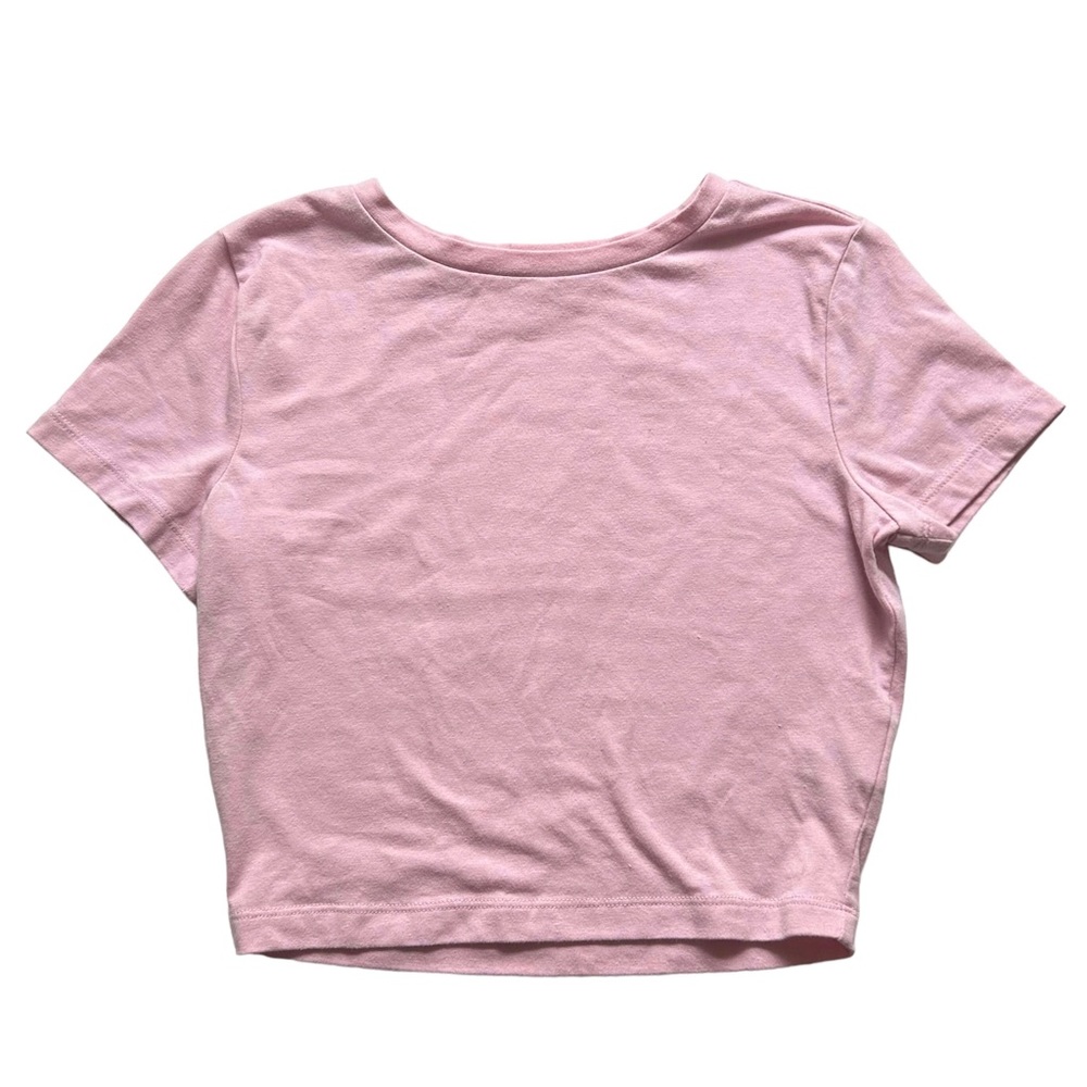 Target Wild Fable Cropped Pink Short-sleeve